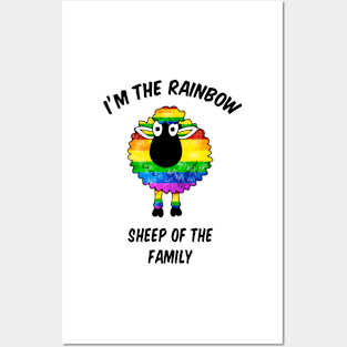 I'm The Rainbow Sheep of The Family LGBTQ Posters and Art